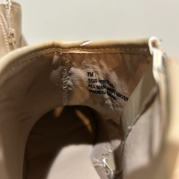 Woman's Cream Colored Ankle Boots - Picture 5 of 5